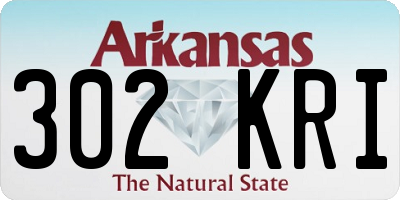 AR license plate 302KRI