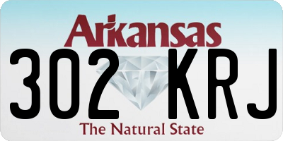 AR license plate 302KRJ