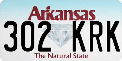 AR license plate 302KRK