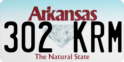 AR license plate 302KRM