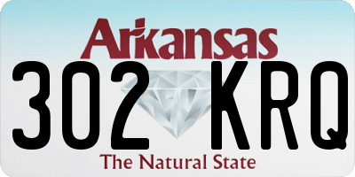 AR license plate 302KRQ
