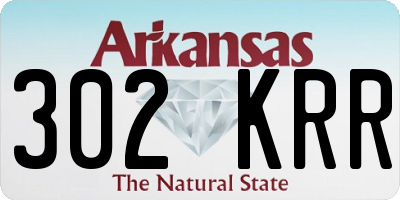 AR license plate 302KRR