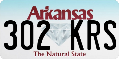 AR license plate 302KRS