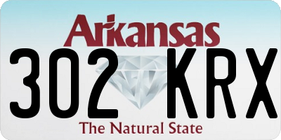 AR license plate 302KRX