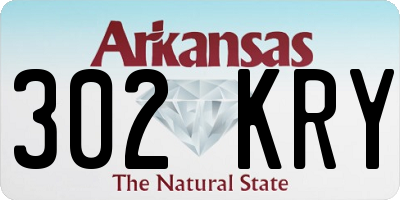AR license plate 302KRY