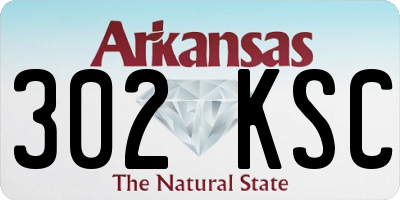 AR license plate 302KSC