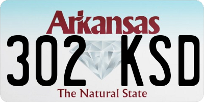 AR license plate 302KSD