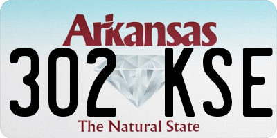 AR license plate 302KSE