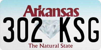 AR license plate 302KSG