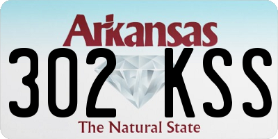 AR license plate 302KSS