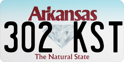 AR license plate 302KST