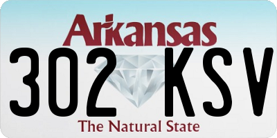 AR license plate 302KSV