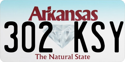 AR license plate 302KSY