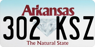 AR license plate 302KSZ