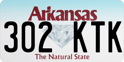 AR license plate 302KTK