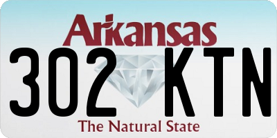 AR license plate 302KTN