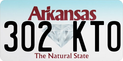 AR license plate 302KTO