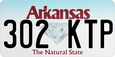 AR license plate 302KTP
