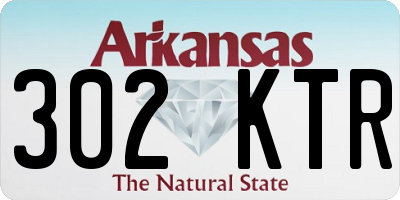 AR license plate 302KTR