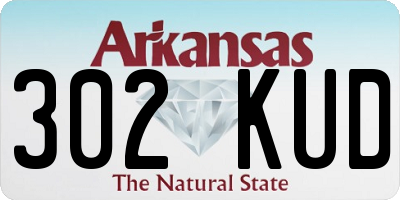 AR license plate 302KUD
