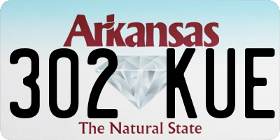 AR license plate 302KUE