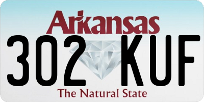 AR license plate 302KUF