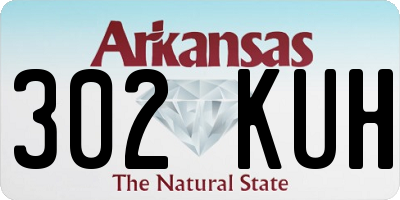 AR license plate 302KUH