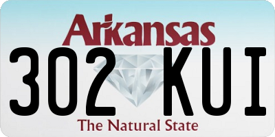 AR license plate 302KUI