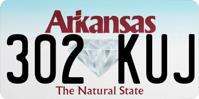 AR license plate 302KUJ