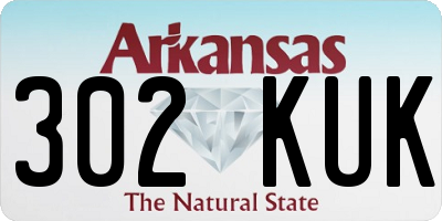AR license plate 302KUK