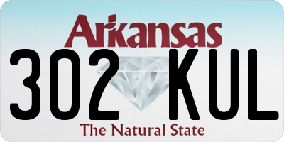 AR license plate 302KUL