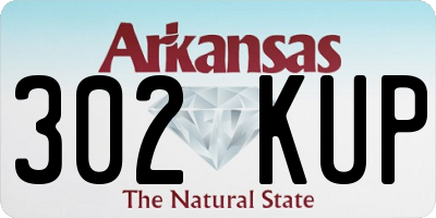 AR license plate 302KUP