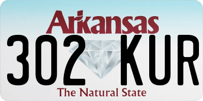 AR license plate 302KUR