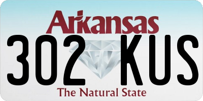 AR license plate 302KUS