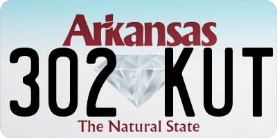 AR license plate 302KUT