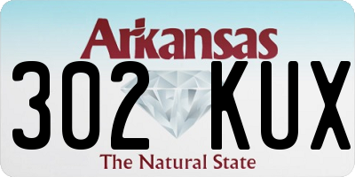 AR license plate 302KUX