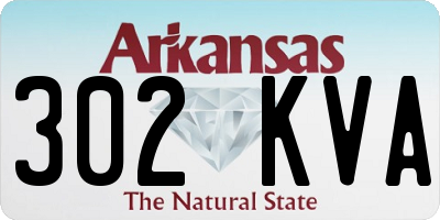 AR license plate 302KVA