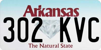 AR license plate 302KVC