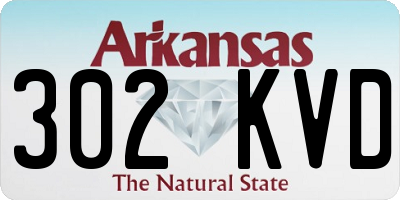 AR license plate 302KVD