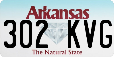 AR license plate 302KVG