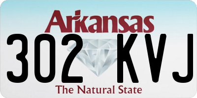 AR license plate 302KVJ