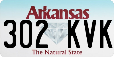AR license plate 302KVK