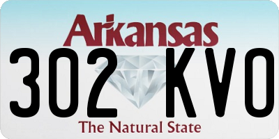 AR license plate 302KVO