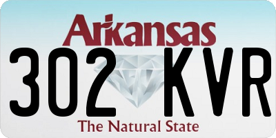 AR license plate 302KVR