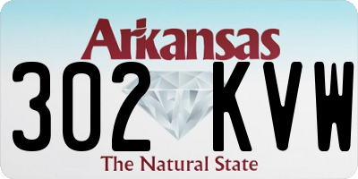 AR license plate 302KVW