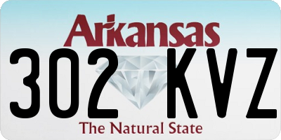 AR license plate 302KVZ