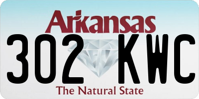 AR license plate 302KWC