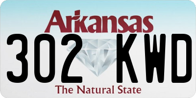 AR license plate 302KWD