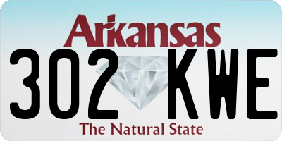 AR license plate 302KWE