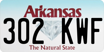 AR license plate 302KWF
